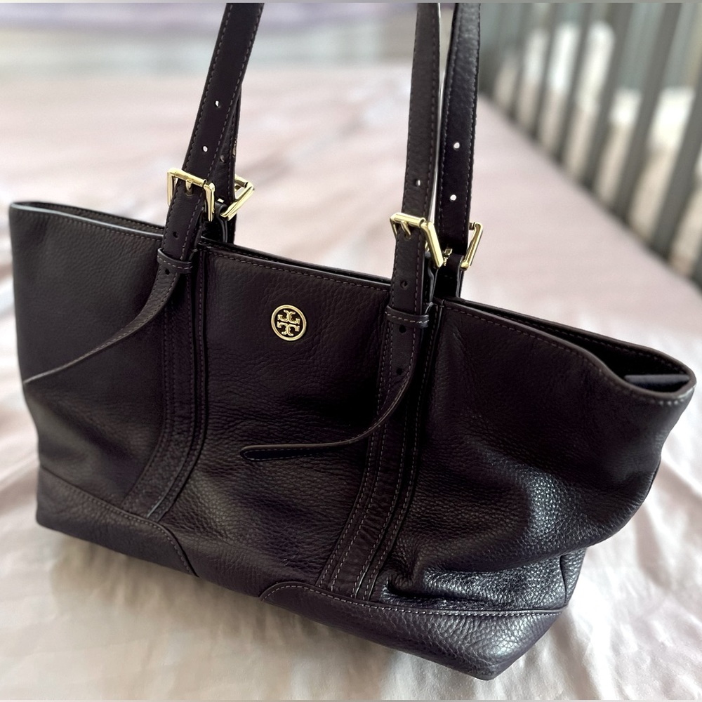 Tory Burch leather Tote purple